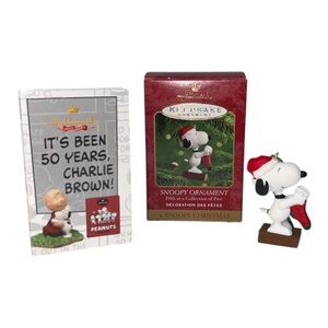 Hallmark Keepsake A Snoopy Christmas Ornament Peanuts 50th Celebration 5th